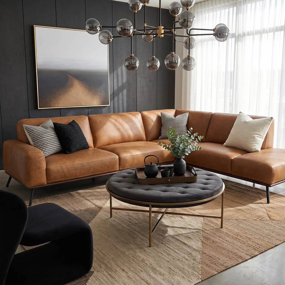SP- ETHEL OTTOMAN - ROUND