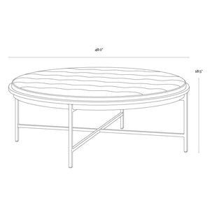 SP- ETHEL OTTOMAN - ROUND