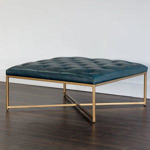 SP-ENDALL OTTOMAN - ANTIQUE BRASS