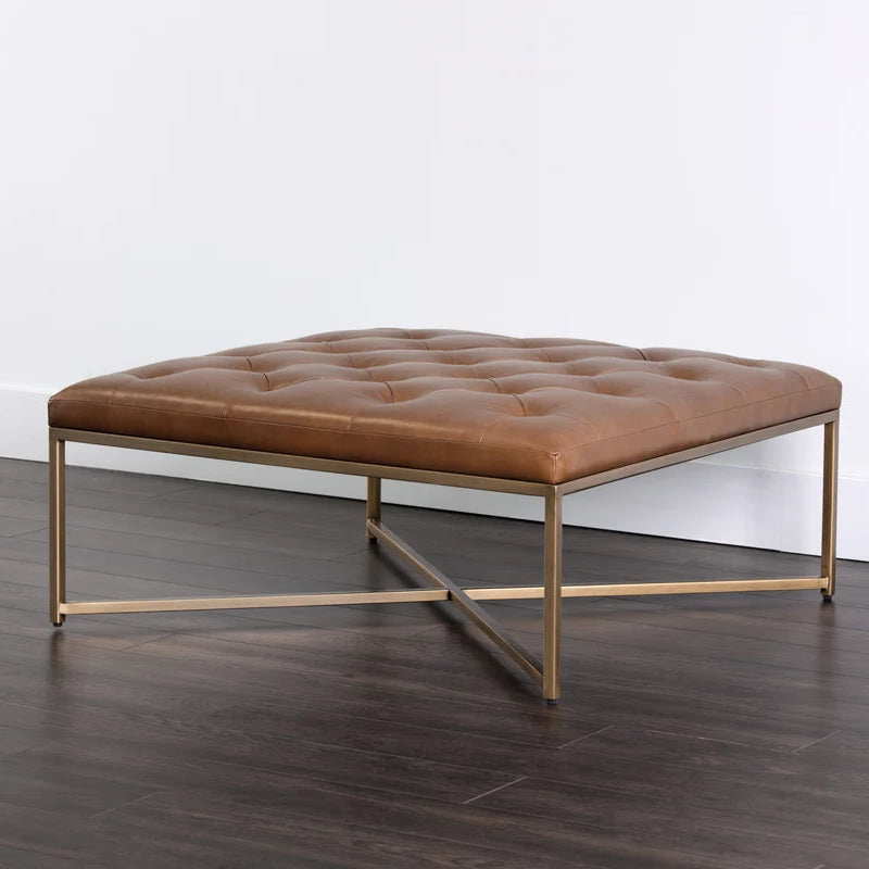 SP-ENDALL OTTOMAN - ANTIQUE BRASS