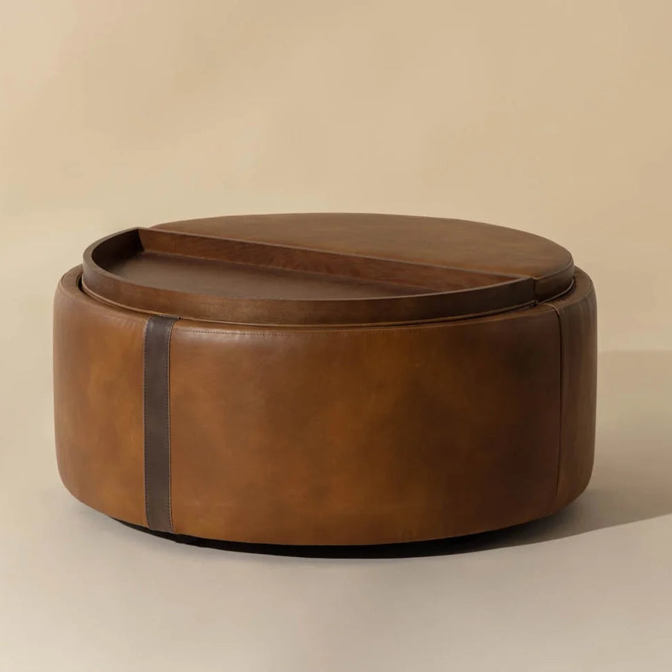 SP-BORELLI WHEELED SORAGE OTTOMAN