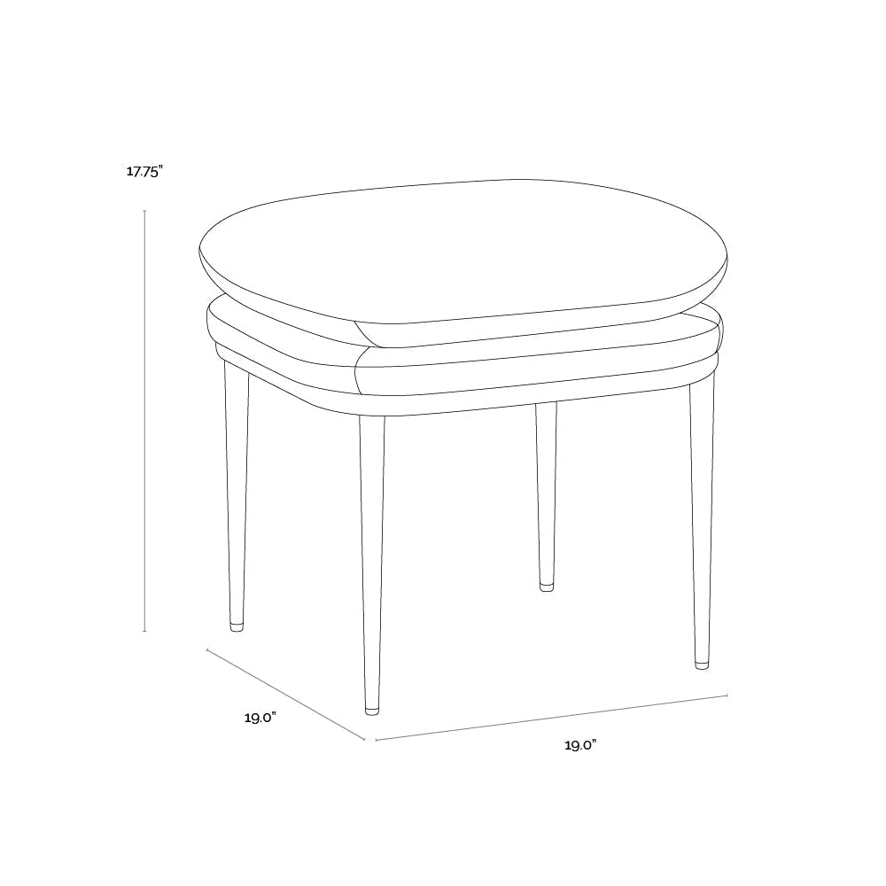 SP-KOFFI STOOL - DARK BRONZE