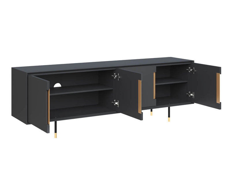 SP- DANBURY MEDIA CONSOLE AND CABINET