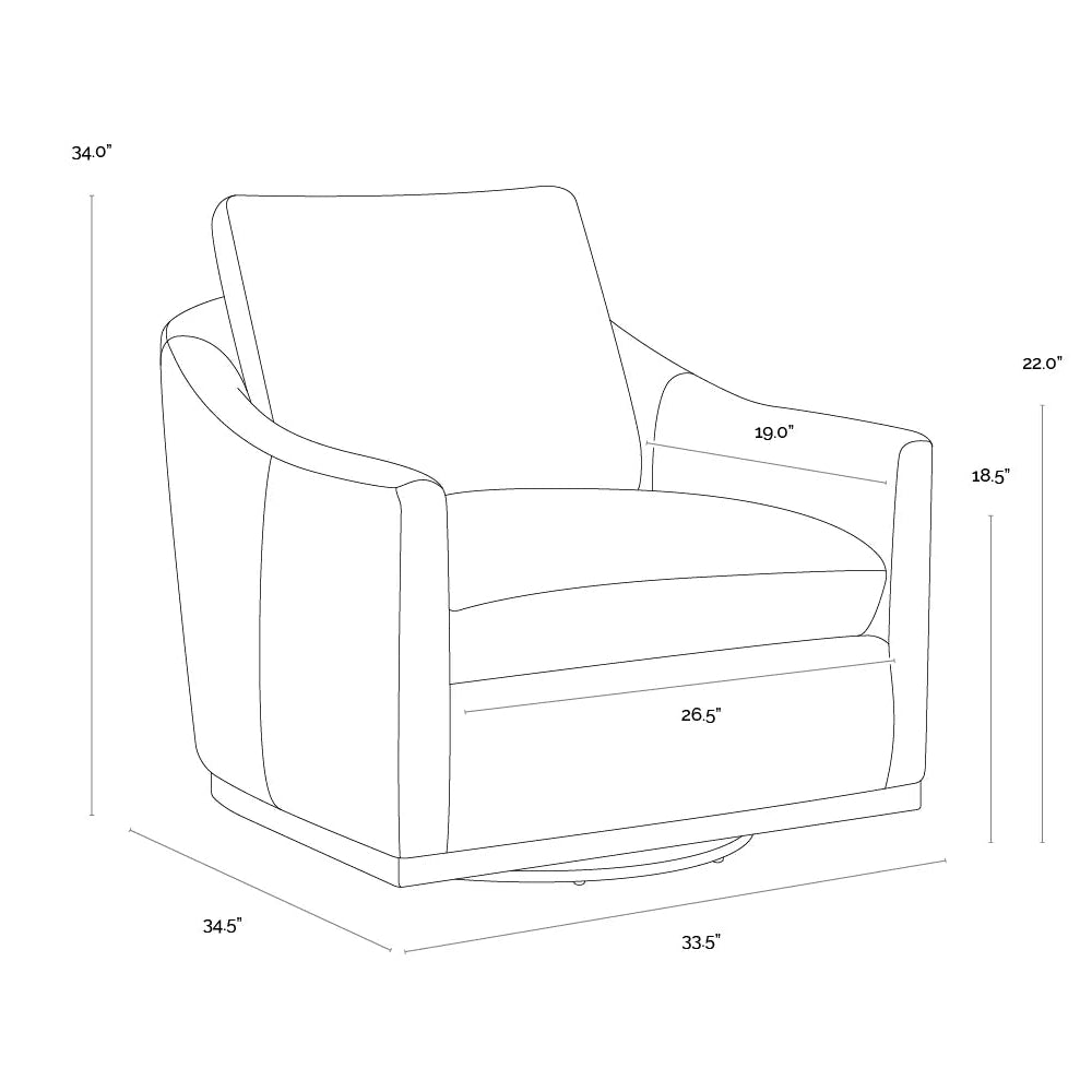 SP-CORBIN SWIVEL LOUNGE CHAIR