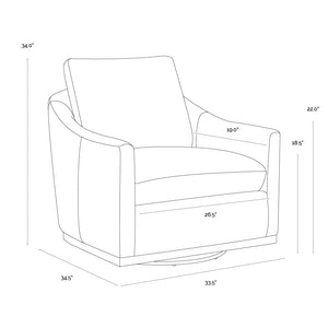 SP-CORBIN SWIVEL LOUNGE CHAIR