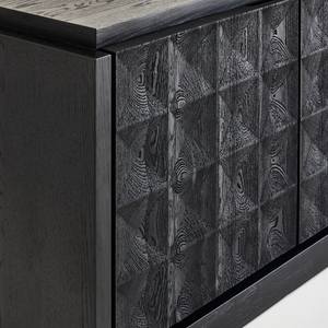MB-MOSS SIDEBOARD WIDE IN MATTE BLACK OAK
