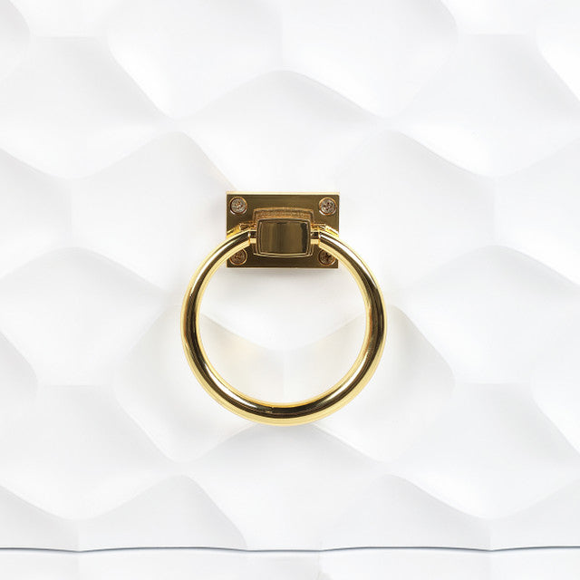 SB- Console Cabinet WHITE & GOLD