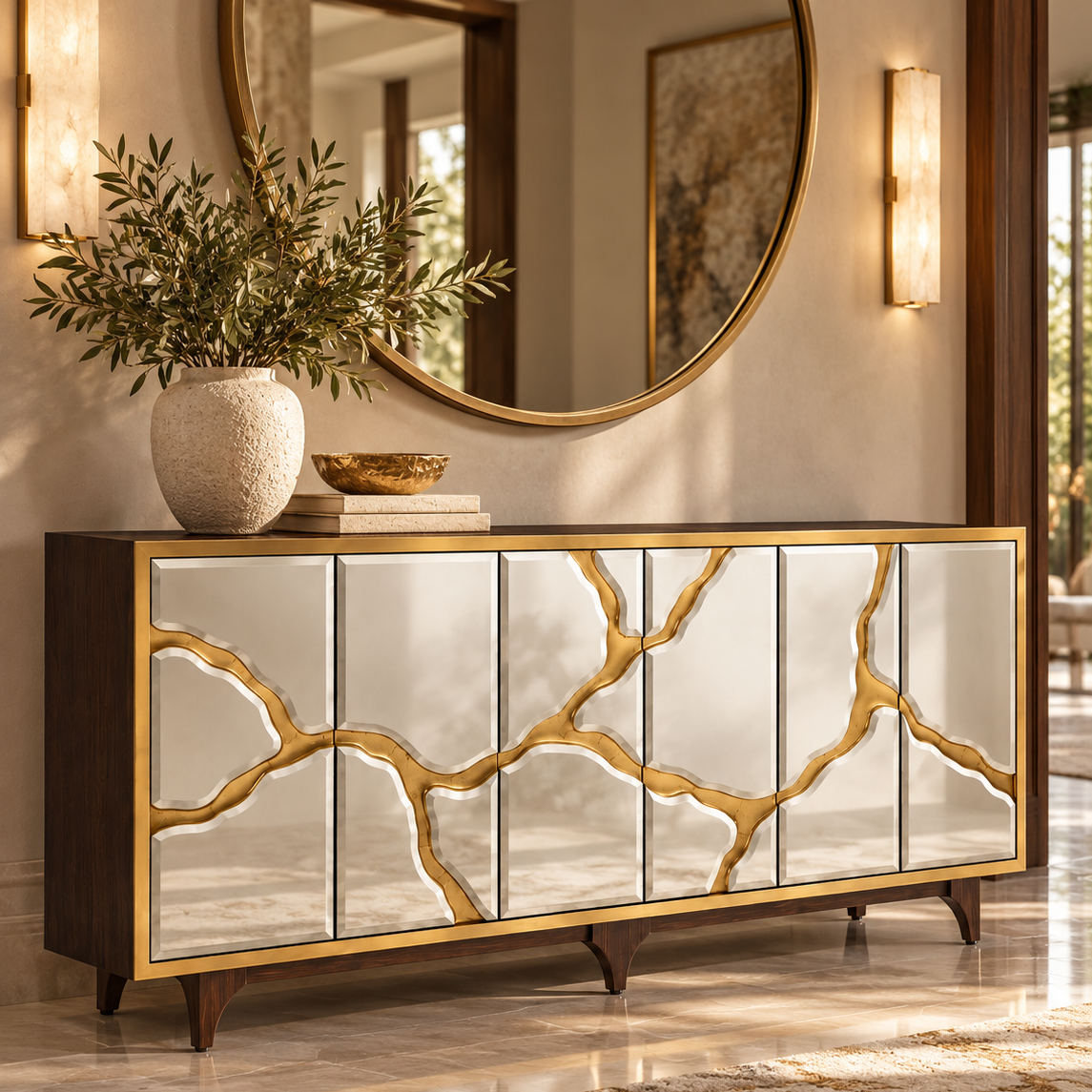 JR-RAVINE SIX-DOOR CREDENZA