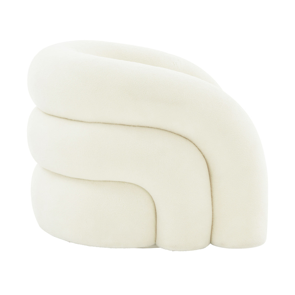 TV - SLIPPER VEGAN SHEARLING SWIVEL ACCENT CHAIR