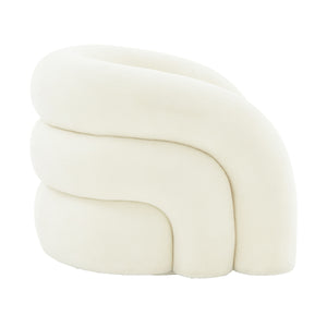 TV - SLIPPER VEGAN SHEARLING SWIVEL ACCENT CHAIR