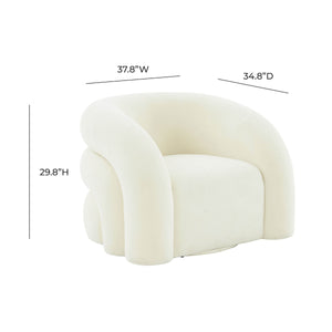 TV - SLIPPER VEGAN SHEARLING SWIVEL ACCENT CHAIR