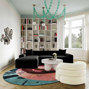 TV - SLIPPER VEGAN SHEARLING SWIVEL ACCENT CHAIR
