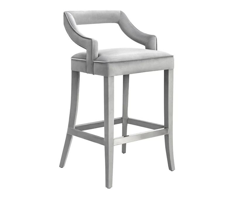 TV - TIFFANY VELVET COUNTER STOOL