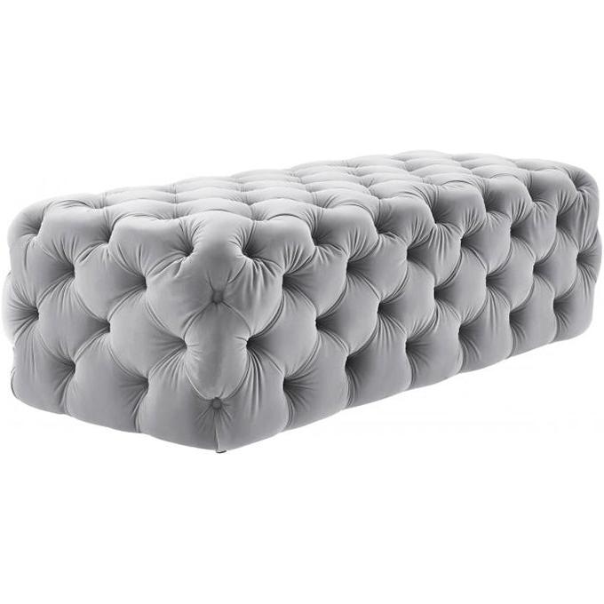 TV - KAYLEE JUMBO VELVET OTTOMAN