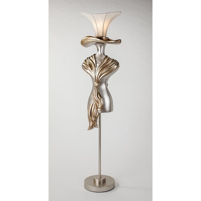 AM - LADY IN HAT FLOOR LAMP