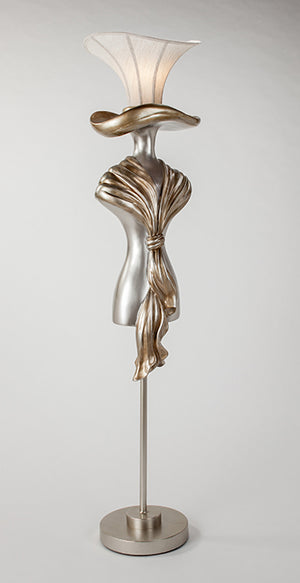 AM - LADY IN HAT FLOOR LAMP