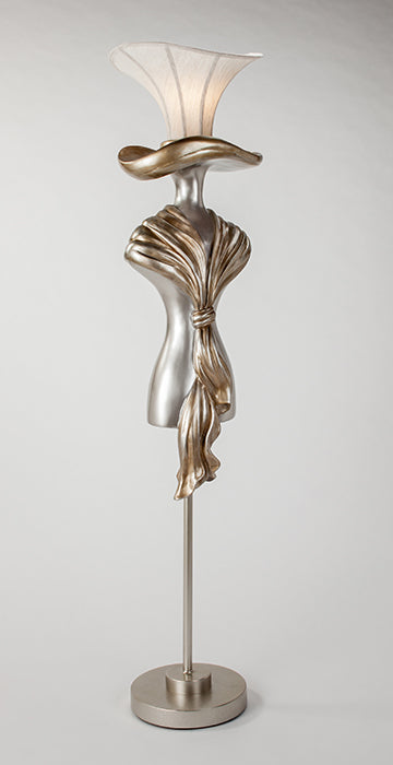AM - LADY IN HAT FLOOR LAMP