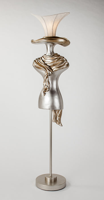 AM - LADY IN HAT FLOOR LAMP