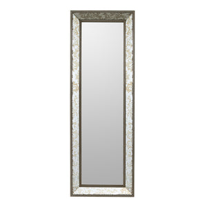 AB - SILVER & GOLD FEATHER MIRROR