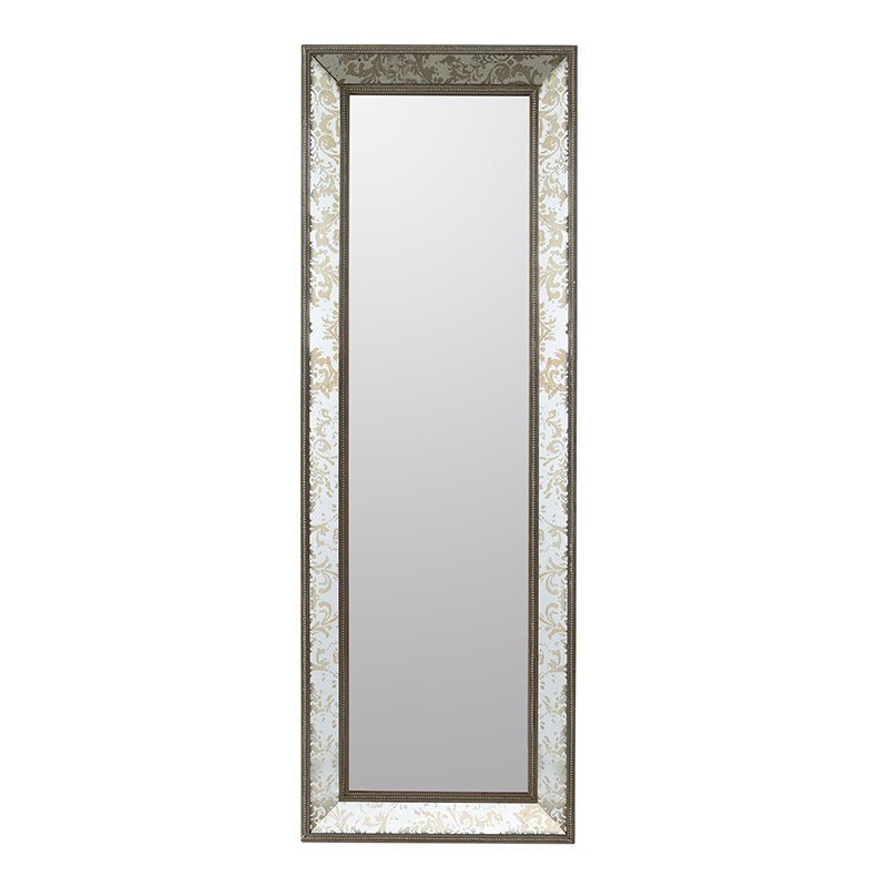 AB - SILVER & GOLD FEATHER MIRROR