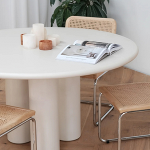 MB-ELEPHANT DINING TABLE IN IVORY TUSK