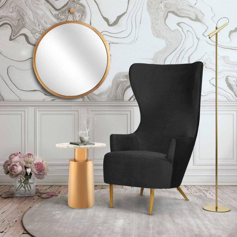 TV - JULIA BLACK WINGBACK CHAIR