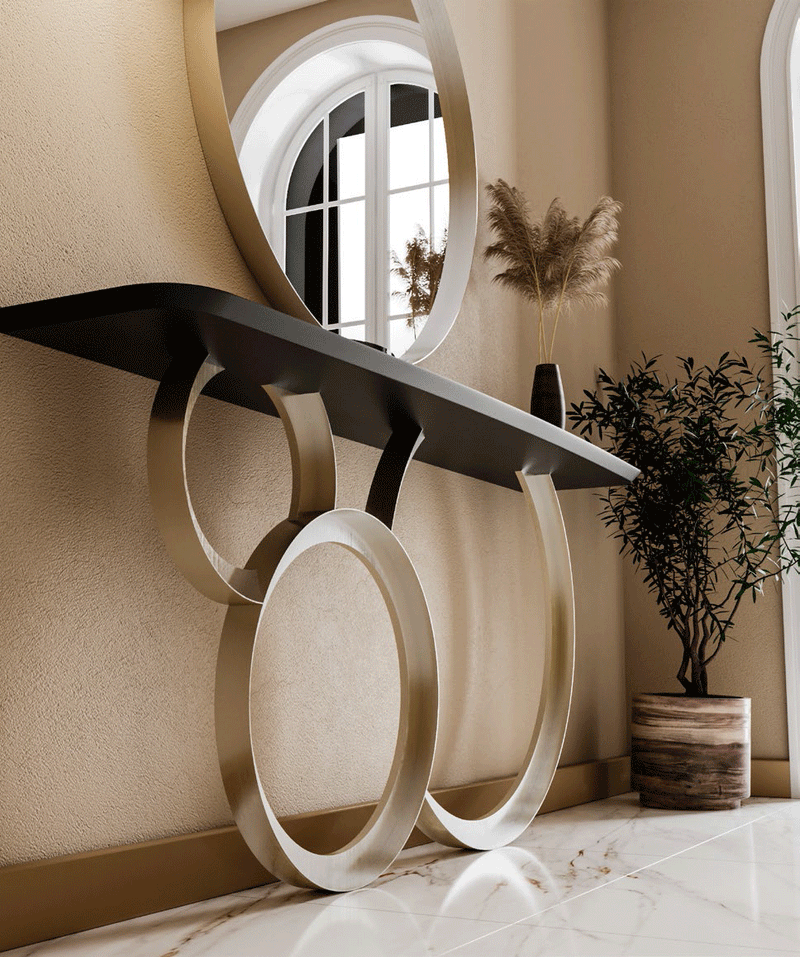 EF - MX86 CONSOLE TABLE WITH MIRROR