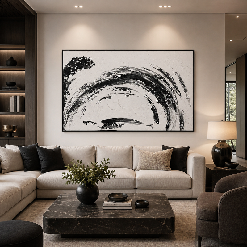 CR - BRUSH STROKES WALL ART