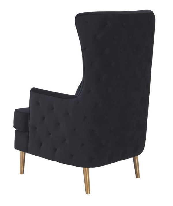 TV - ALINA TALL TUFTED BLACK BACK CHAIR