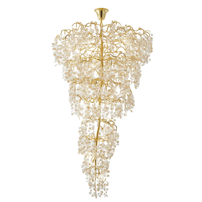 BT - CHAMPAGNE PETAL CHANDELIER