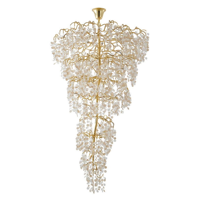 BT - CHAMPAGNE PETAL CHANDELIER