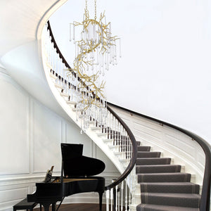 CW - CASCADING TEAR DROP CHANDELIER