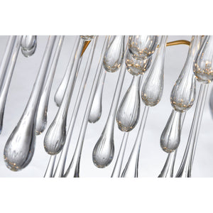 CW - ROUND TEAR DROP CHANDELIER
