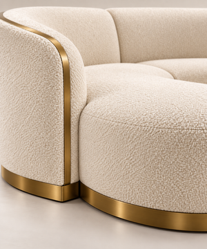DL - Parma Cream Sectional Sofa