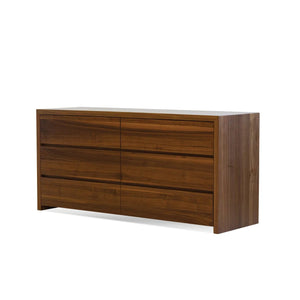 MB-BLANCHE DOUBLE DRESSER IN NATURAL WALNUT