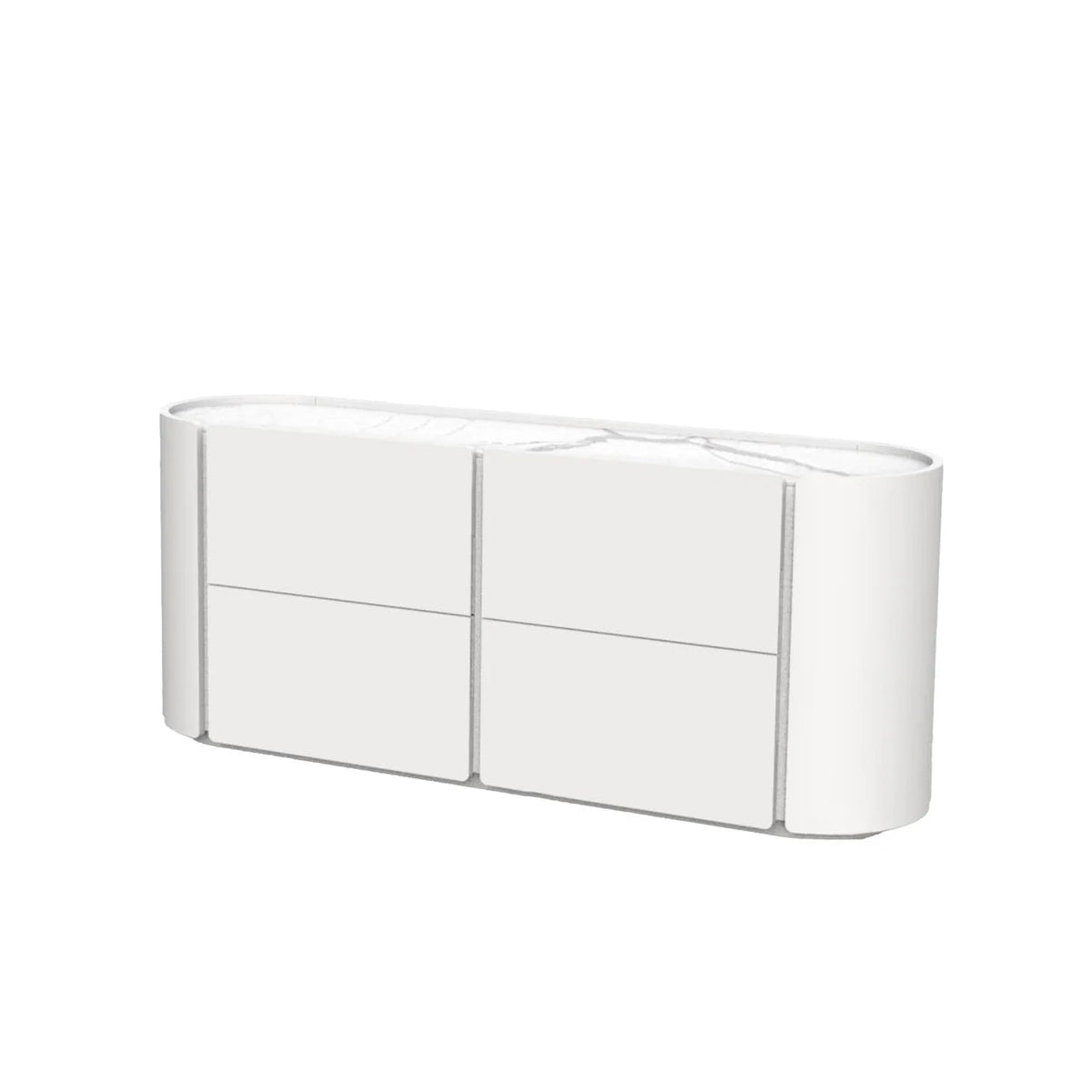 MB-BURROW DOUBLE DRESSER 4-DRAWERS IN WHITE