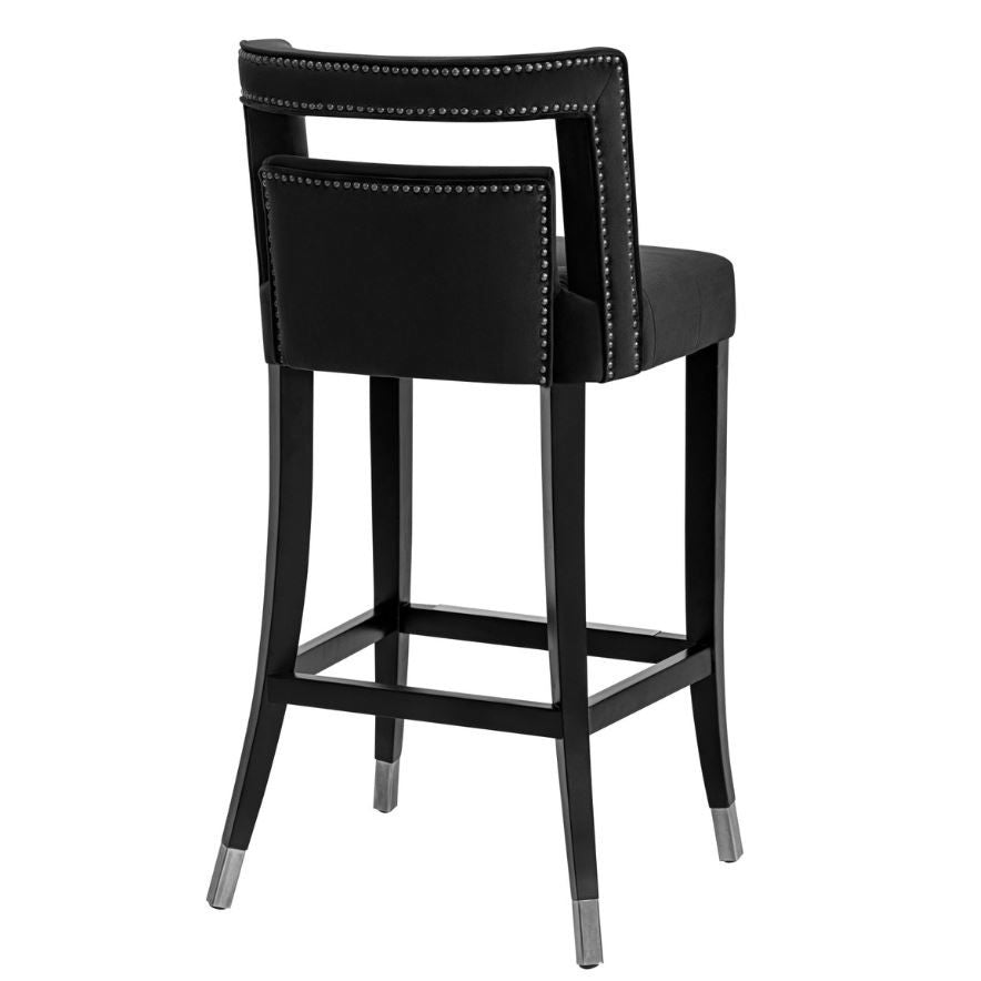 TV - HART BLACK VELVET COUNTER STOOL