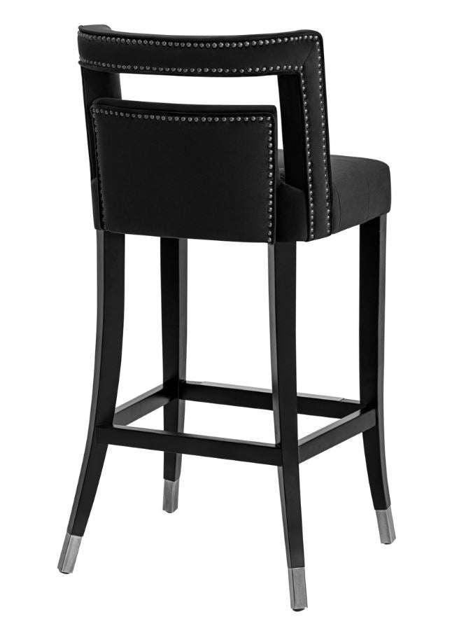 TV - HART BLACK VELVET COUNTER STOOL