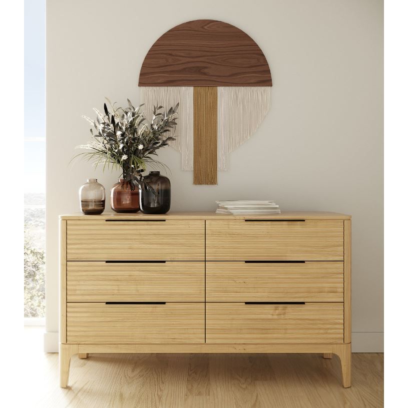 VG -MODREST SEATTLE- MODERN NATURAL OAK BEDROOM SET