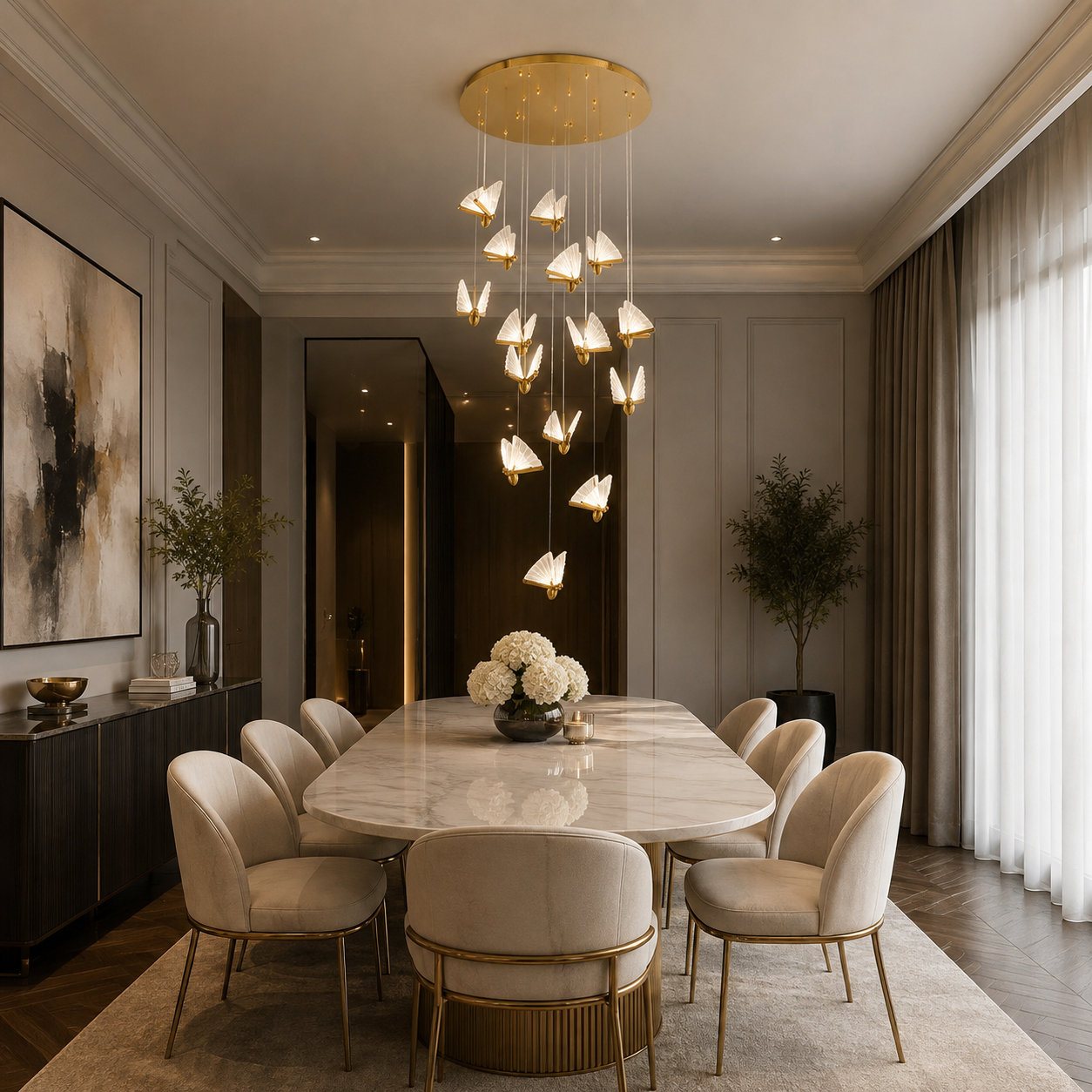 BT - PAPILLON CHANDELIER
