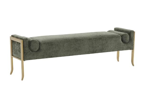 TV- INES TEXTURED VELVET BENCH