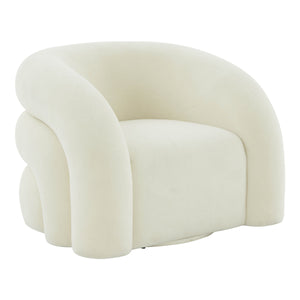 TV - SLIPPER VEGAN SHEARLING SWIVEL ACCENT CHAIR