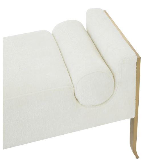 TV- INES TEXTURED VELVET BENCH