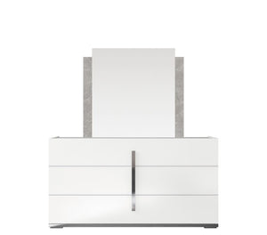 ST - WHITE MARA DRESSER AND MIRROR