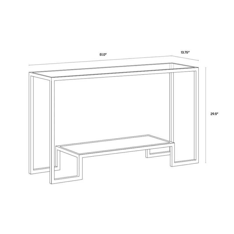 SP - CARVER CONSOLE TABLE