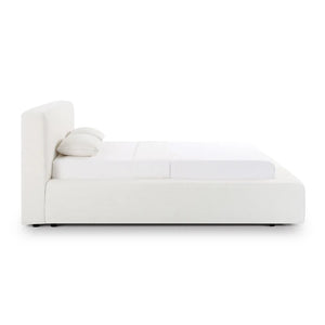 TV-MEENA CREAM UPCYCLED PERFORMANCE LINEN STORAGE BED