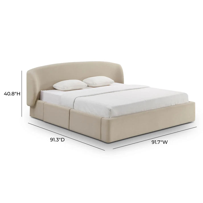 TV-COREY UPCYCLED PERFORMANCE LINEN STORAGE BED