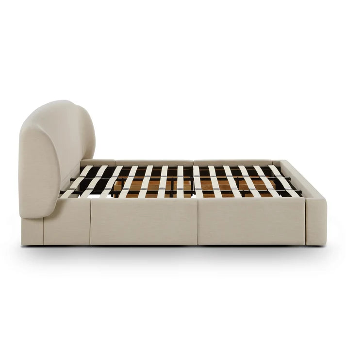 TV-COREY UPCYCLED PERFORMANCE LINEN STORAGE BED