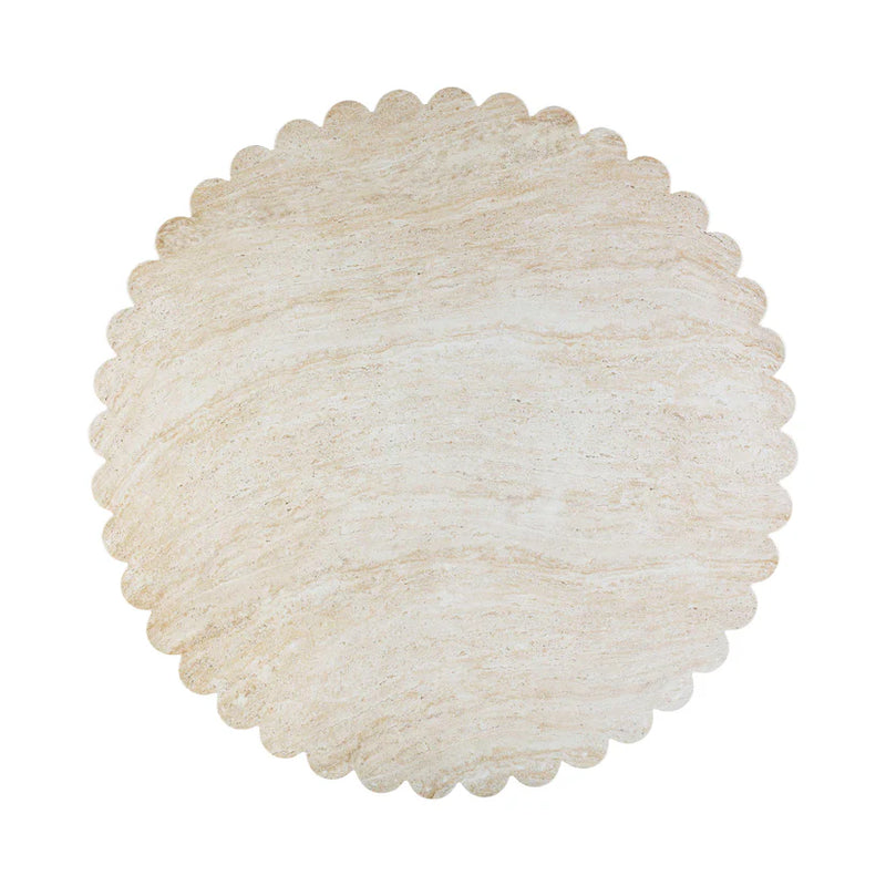 TV - Blossom Washed Travertine Finish Dining Table