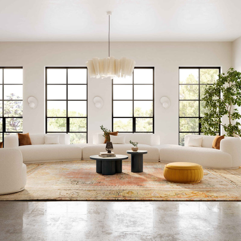 TV-Fickle Modular Armless Loveseat